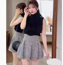 Pleated Skirt Female Mini Skirt