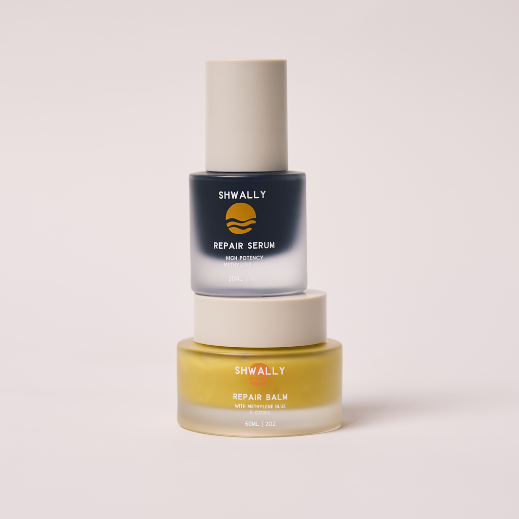 Shwally Methylene Blue Serum & Tallow Balm 2-Step Bundle
