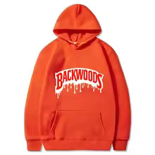 Backwoods Hoodies Fashion Letter Graphic Printed Sweatshirts