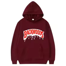 Backwoods Hoodies Fashion Letter Graphic Printed Sweatshirts
