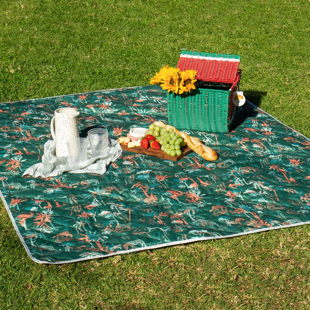 The Shwally Picnic Blanket - Sunny Jungle