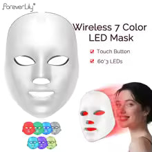 Wireless LED Mask 7 Color LED Face Anti Aging Rejuvenation Beauty Mask Machine