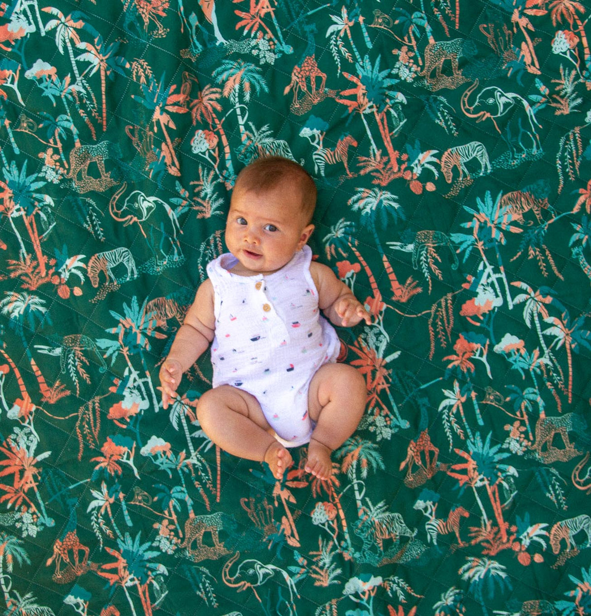 The Shwally Picnic Blanket - Sunny Jungle
