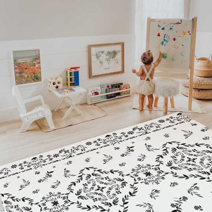 The August Rose White Shwally Playmat
